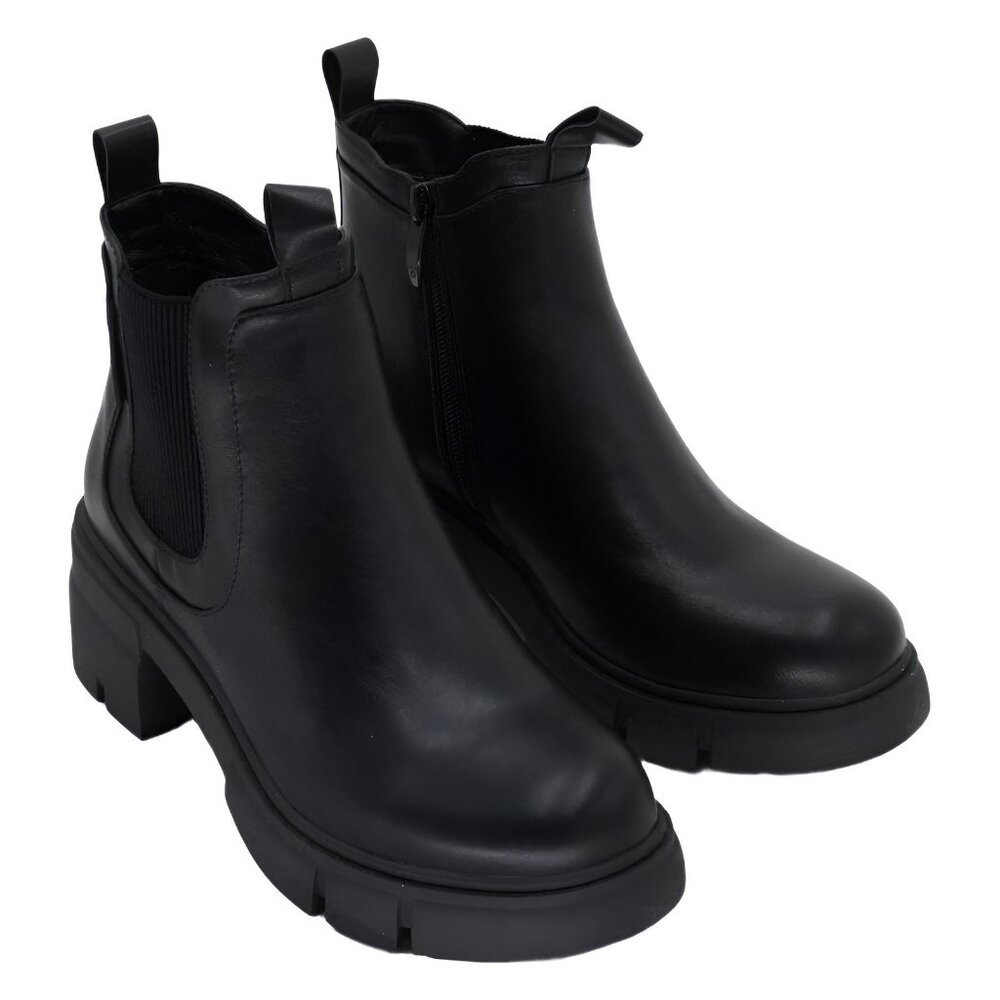 GC Shoes Women's William Chelsea Lug Sole Booties Black 8M - Picture 4 of 6